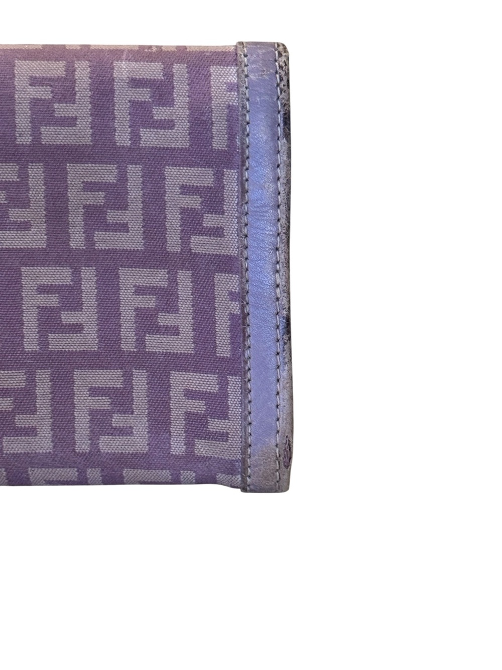 Fendi Lavender Zucchino Compact Wallet - Picture 3 of 10